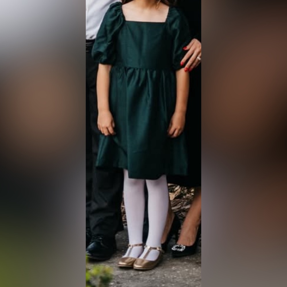 Copper key little girls dress